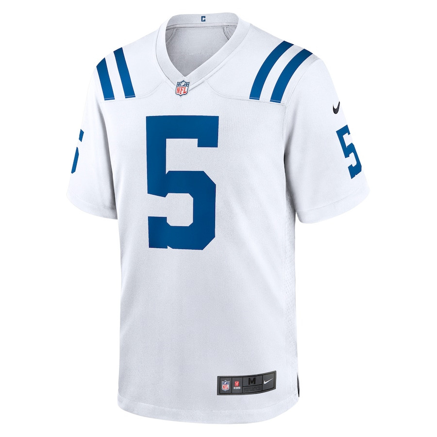 Alternative view of Anthony Richardson 5 Indianapolis Colts Game Men Jersey - White JS9312 nicesnker