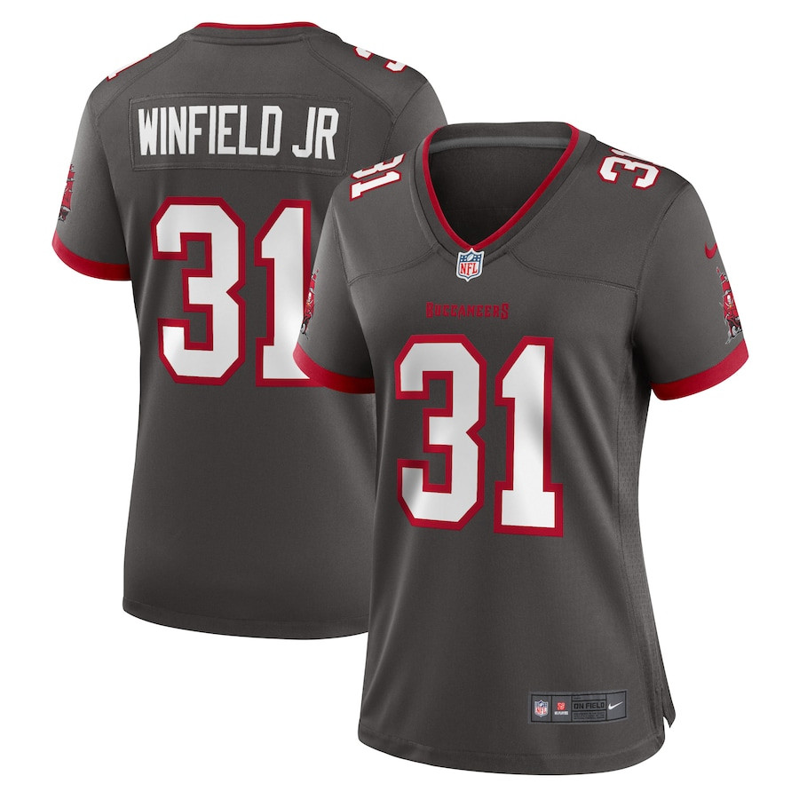 Antoine Winfield Jr. 31 Tampa Bay Buccaneers Women Game Jersey - Pewter JS9145 nicesnker