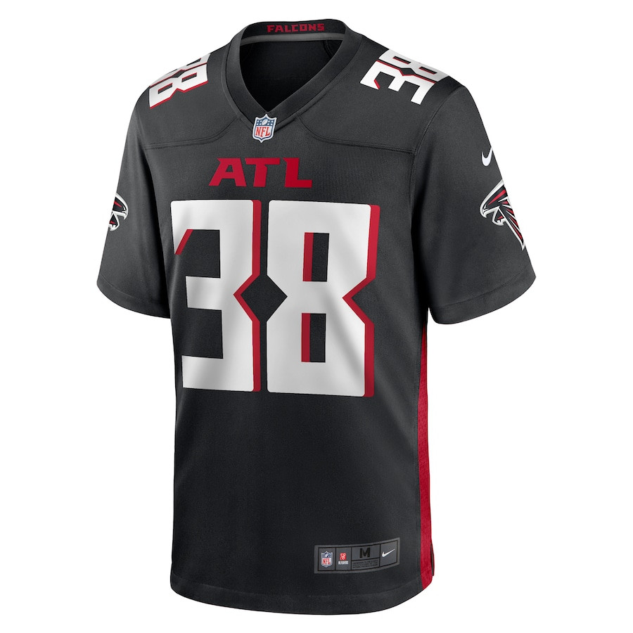 Alternative view of Arnold Tarpley III 38 Atlanta Falcons Game Jersey - Black JS5062 nicesnker