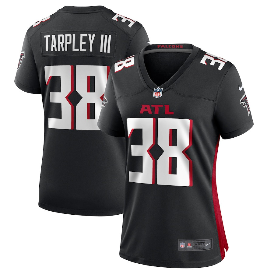 Arnold Tarpley III 38 Atlanta Falcons Women Game Jersey - Black JS5097 nicesnker