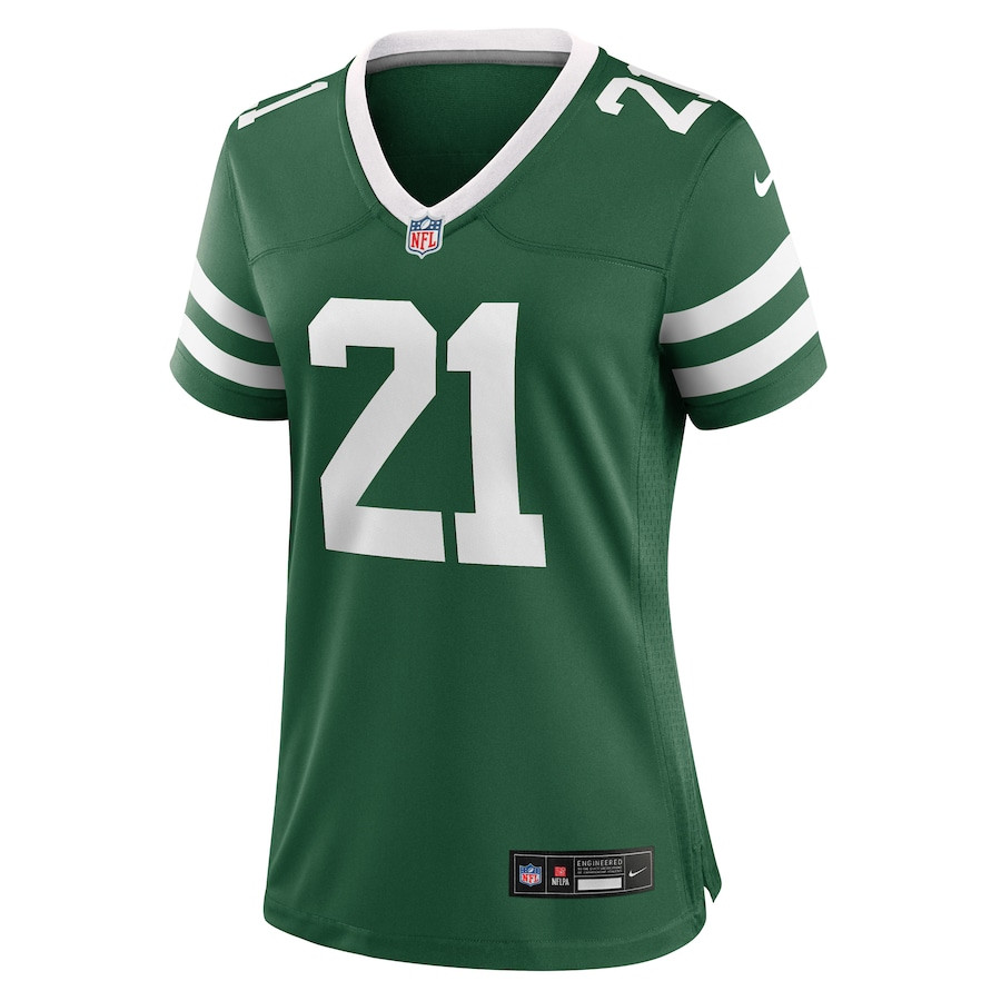 Alternative view of Ashtyn Davis 21 New York Jets Women's Team Game Jersey - Legacy Green JS6383 nicesnker
