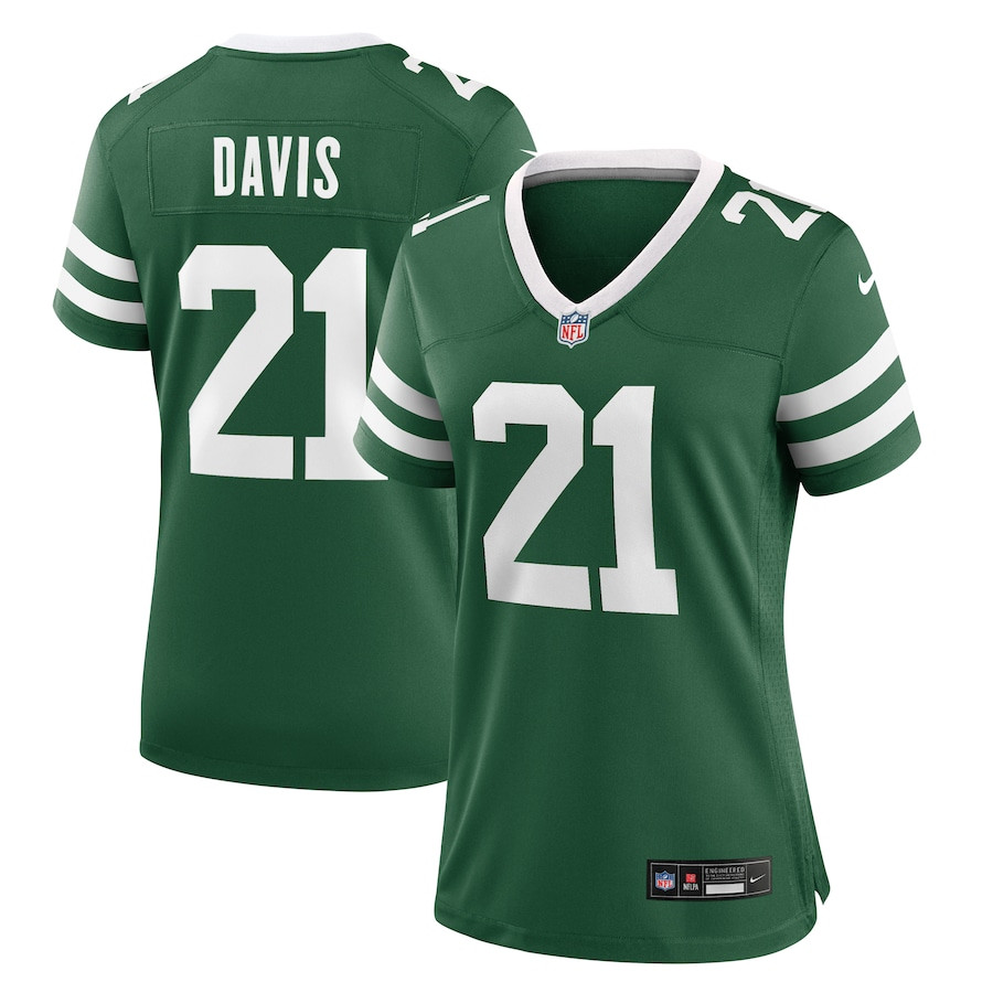 Ashtyn Davis 21 New York Jets Women's Team Game Jersey - Legacy Green JS6383 nicesnker