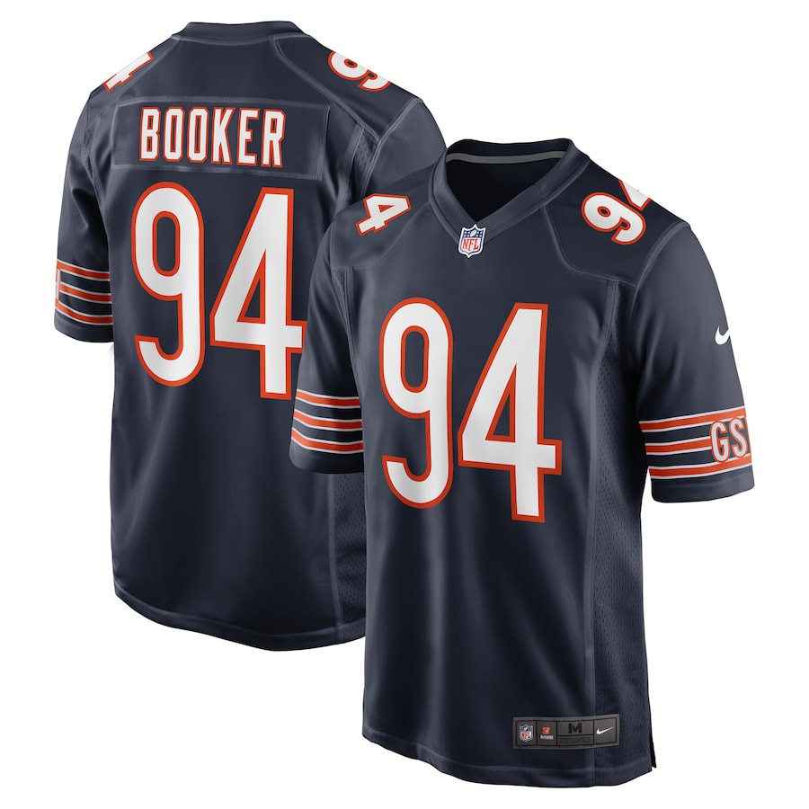Austin Booker 94 Chicago Bears Game Men Jersey - Navy JS6773 nicesnker