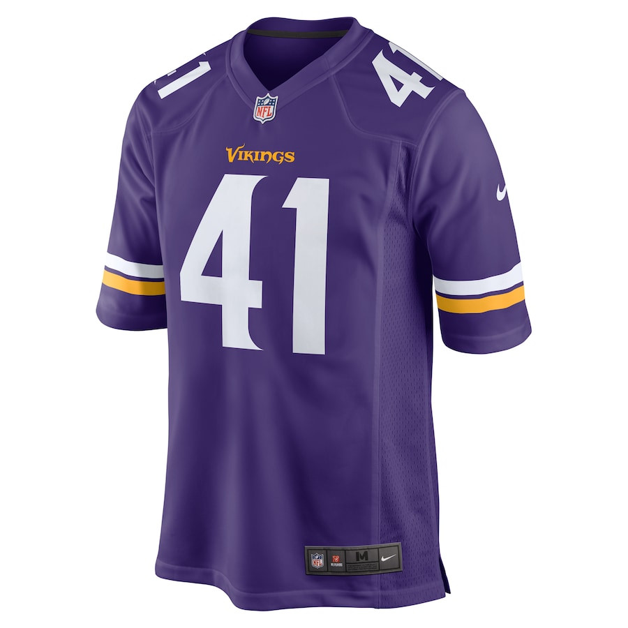 Alternative view of Austin Bryant 41 Minnesota Vikings Game Men Jersey - Purple JS9399 nicesnker