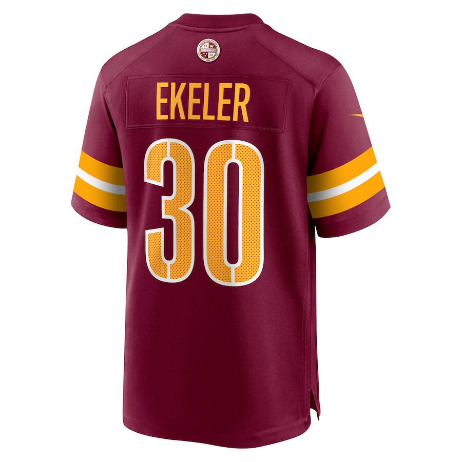 Austin Ekeler 30 Washington Commanders Game Men Jersey - Burgundy JS5649 nicesnker - Image 3