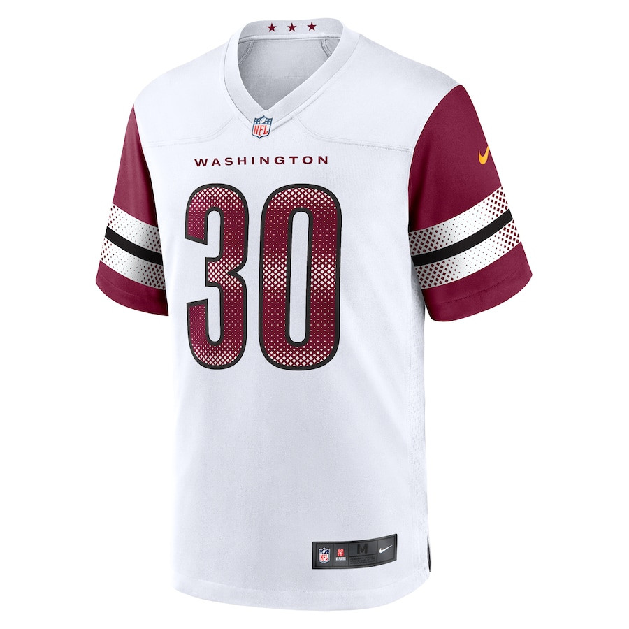 Alternative view of Austin Ekeler 30 Washington Commanders Game Men Jersey - White JS4437 nicesnker
