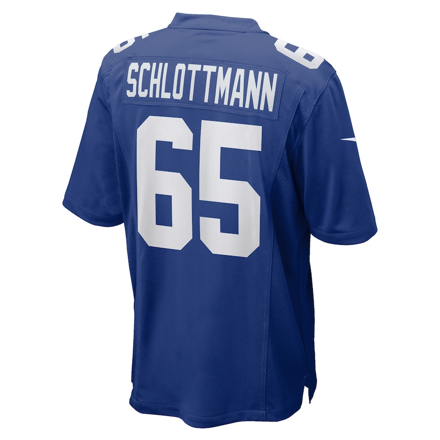 Austin Schlottmann 65 New York Giants Team Game Men Jersey - Royal JS2089 nicesnker - Image 3