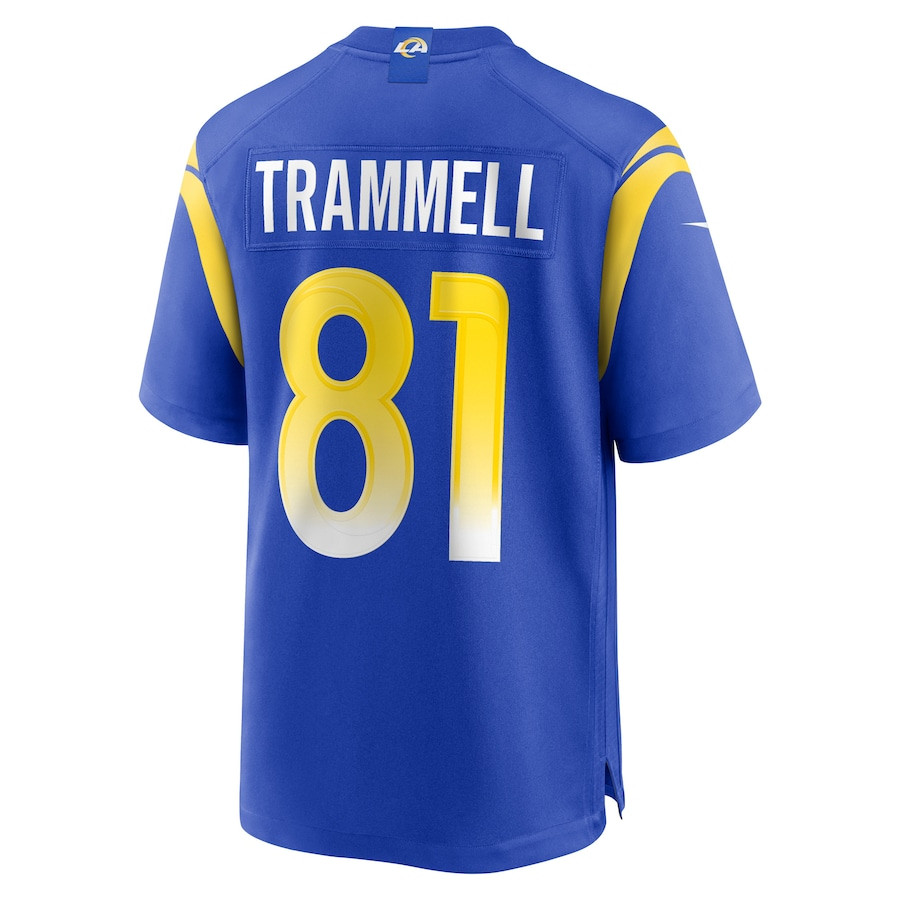 Austin Trammell 81 Los Angeles Rams Game Player Men Jersey - Royal JS5592 nicesnker - Image 3