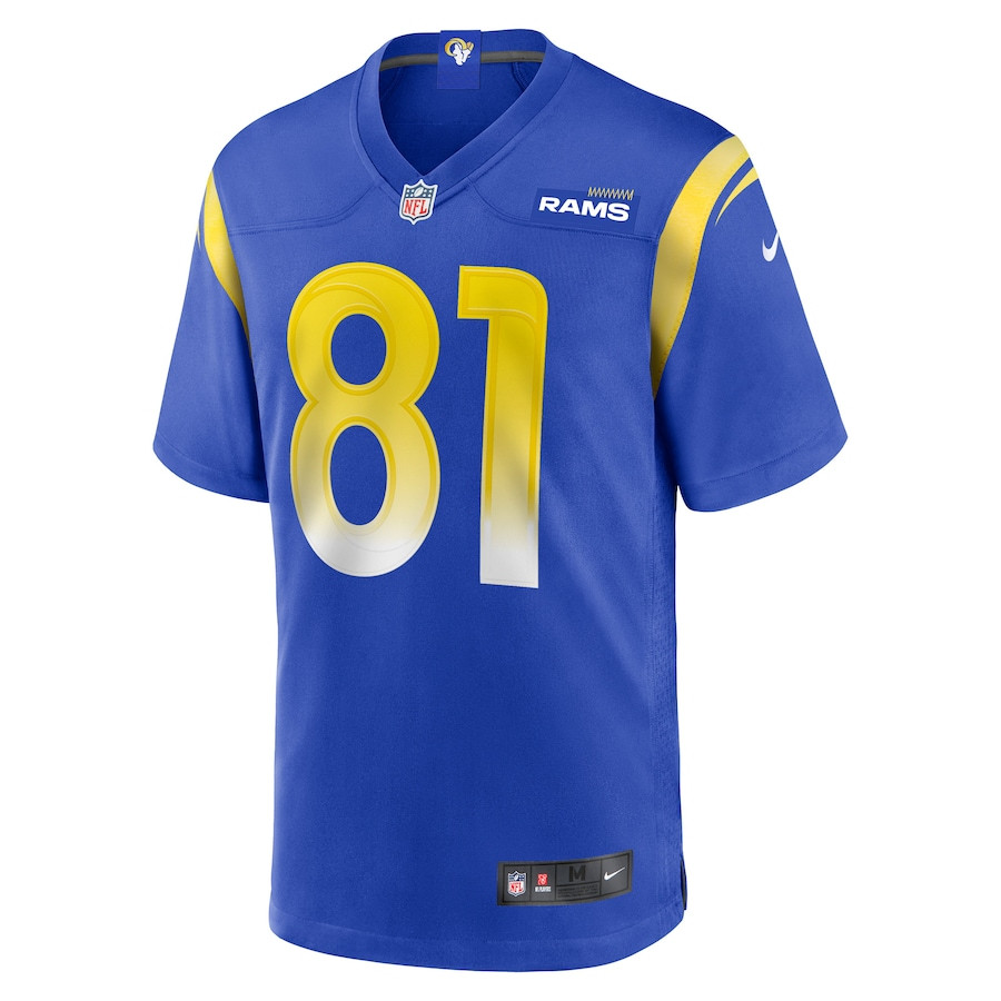 Alternative view of Austin Trammell 81 Los Angeles Rams Game Player Men Jersey - Royal JS5592 nicesnker