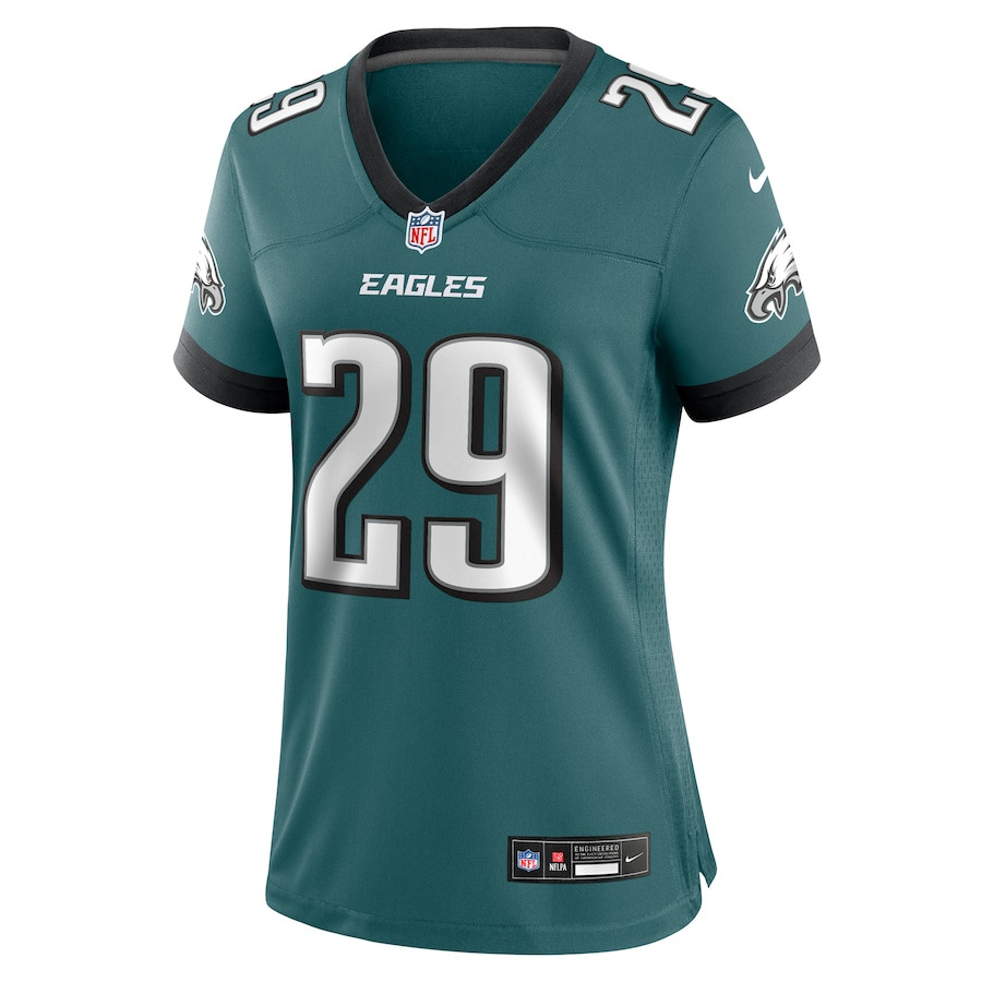 Alternative view of Avonte Maddox 29 Philadelphia Eagles Women's Team Game Jersey - Midnight Green JS7955 nicesnker
