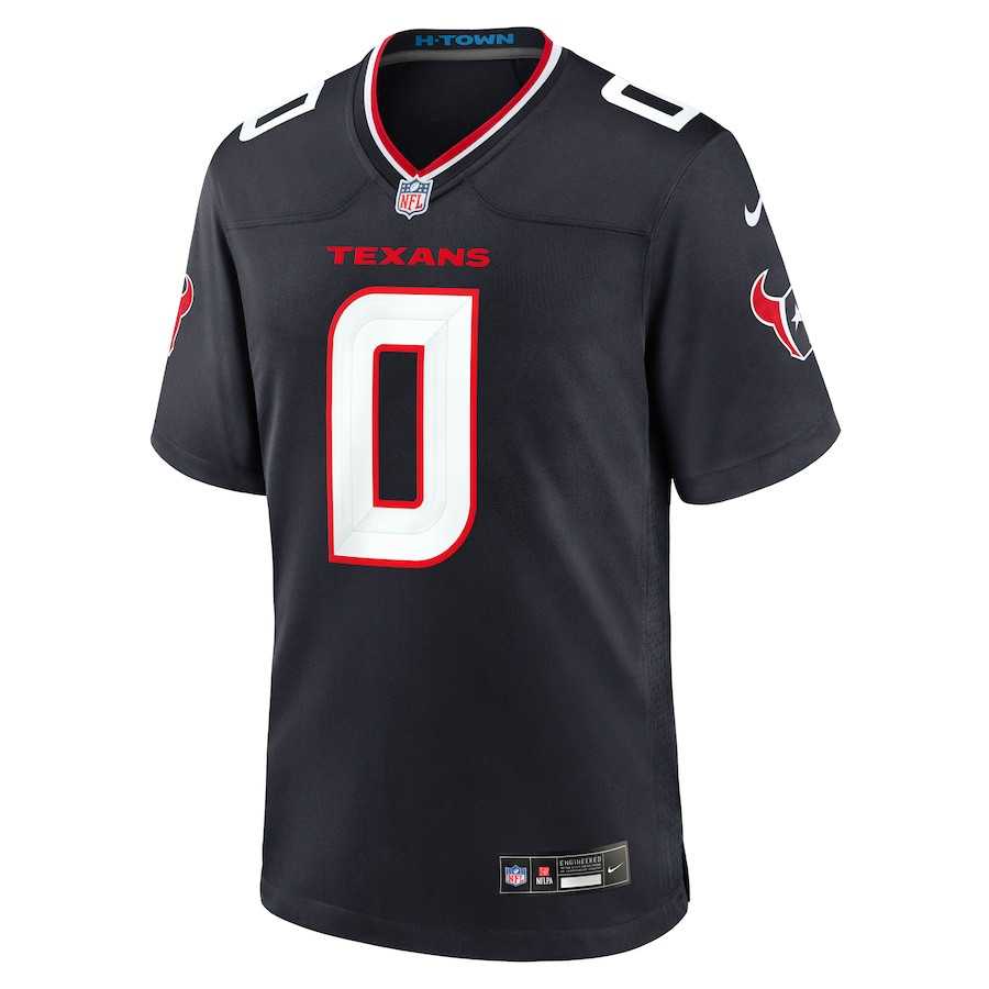 Alternative view of Azeez Al-Shaair 0 Houston Texans Team Game Men Jersey - Navy JS6728 nicesnker