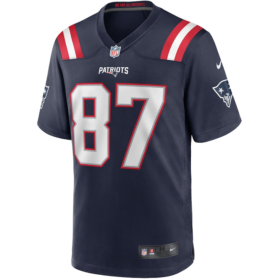 Alternative view of Ben Coates 87 New England Patriots Men Game Retired Jersey - Navy JS4120 nicesnker
