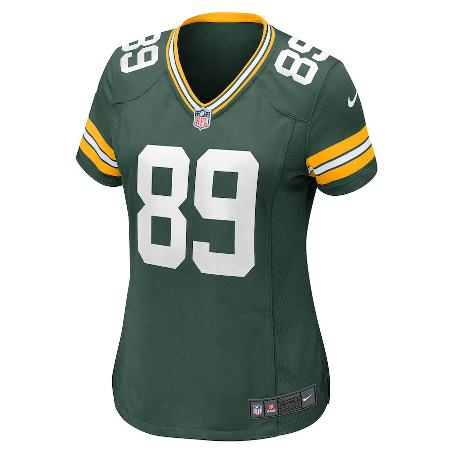 Alternative view of Ben Sims 89 Green Bay Packers Women's Team Game Jersey - Green JS4943 nicesnker