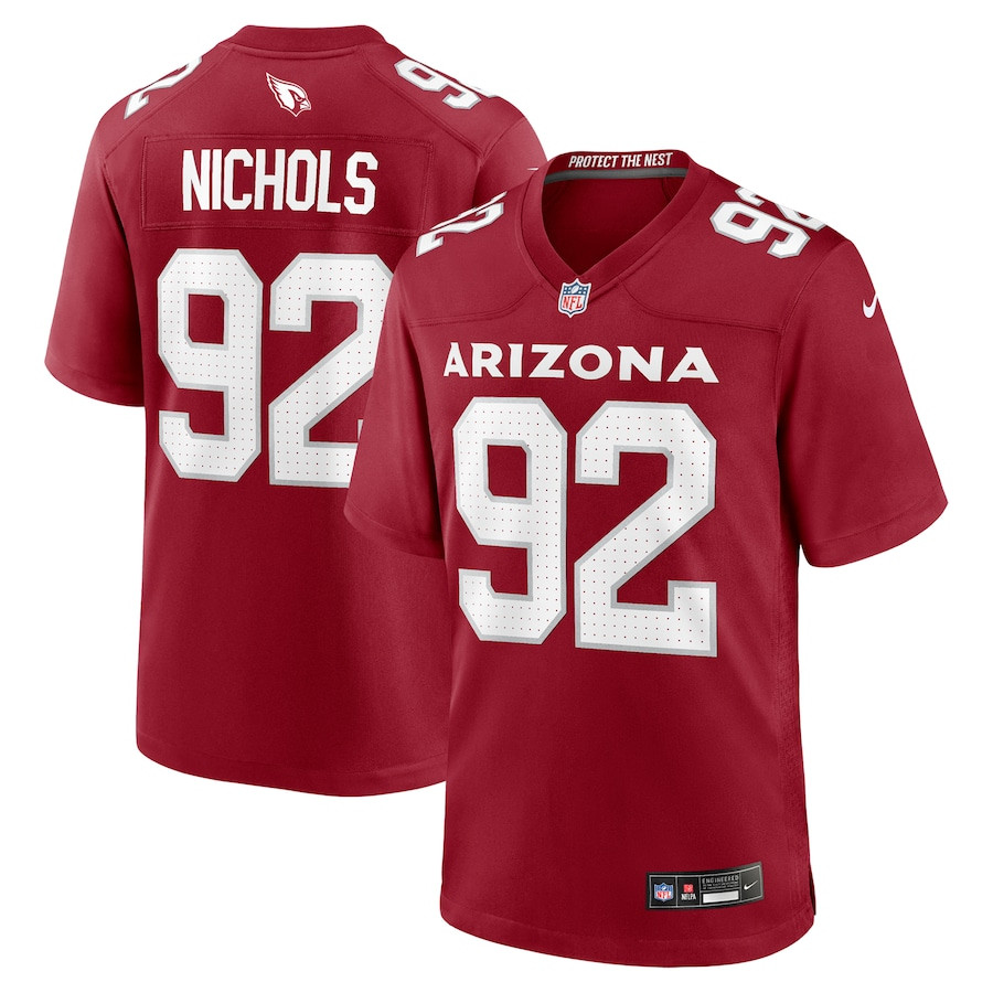 Bilal Nichols 92 Arizona Cardinals Team Game Men Jersey - Cardinal JS3042 nicesnker
