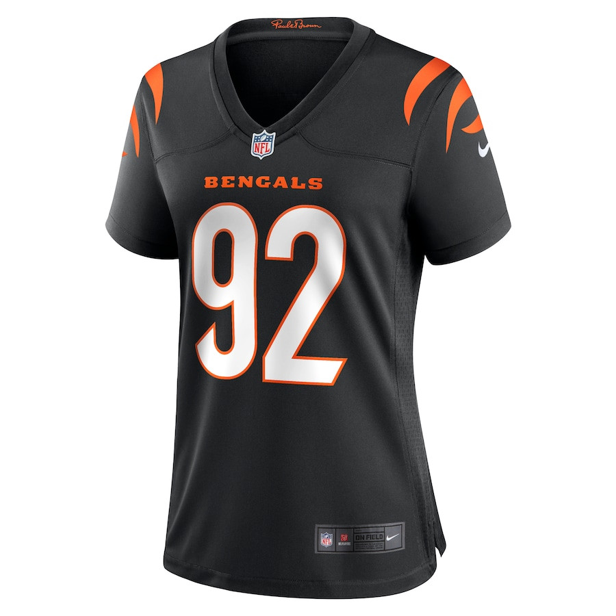 Alternative view of B.J. Hill 92 Cincinnati Bengals Women Game Jersey - Black JS3453 nicesnker