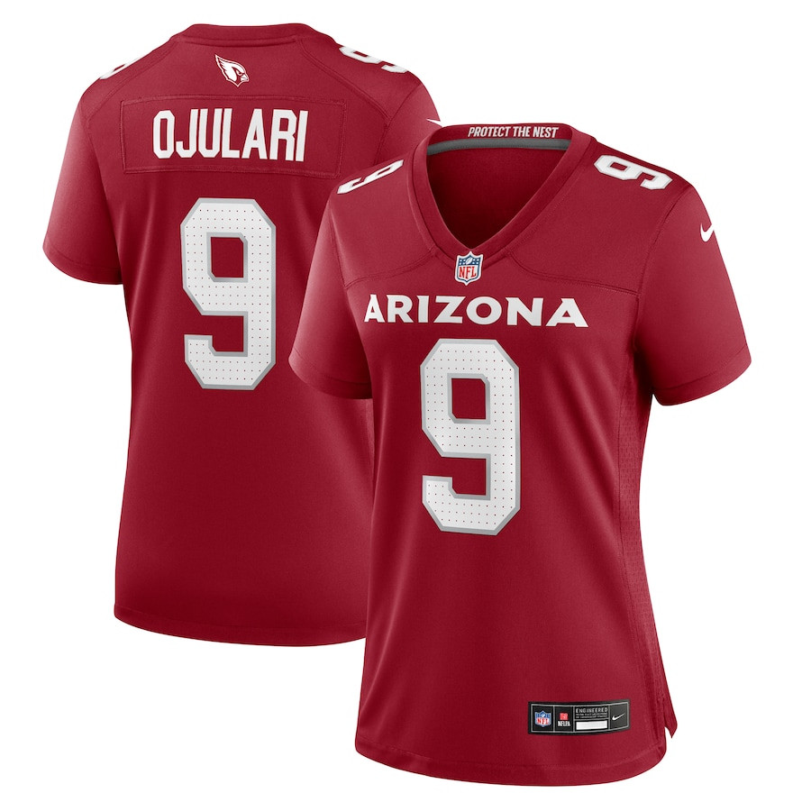 BJ Ojulari 9 Arizona Cardinals Women's Game Jersey - Cardinal JS2145 nicesnker