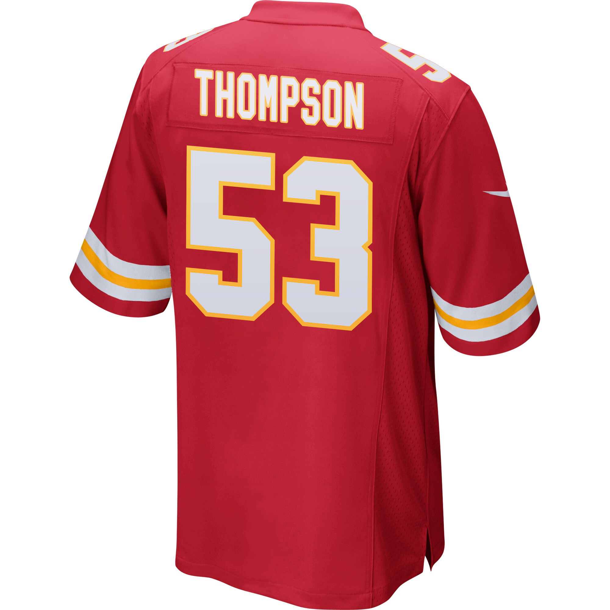 BJ Thompson 53 Kansas City Chiefs Super Bowl LVIII Patch Game Men Jersey - Red JS8999 nicesnker - Image 3