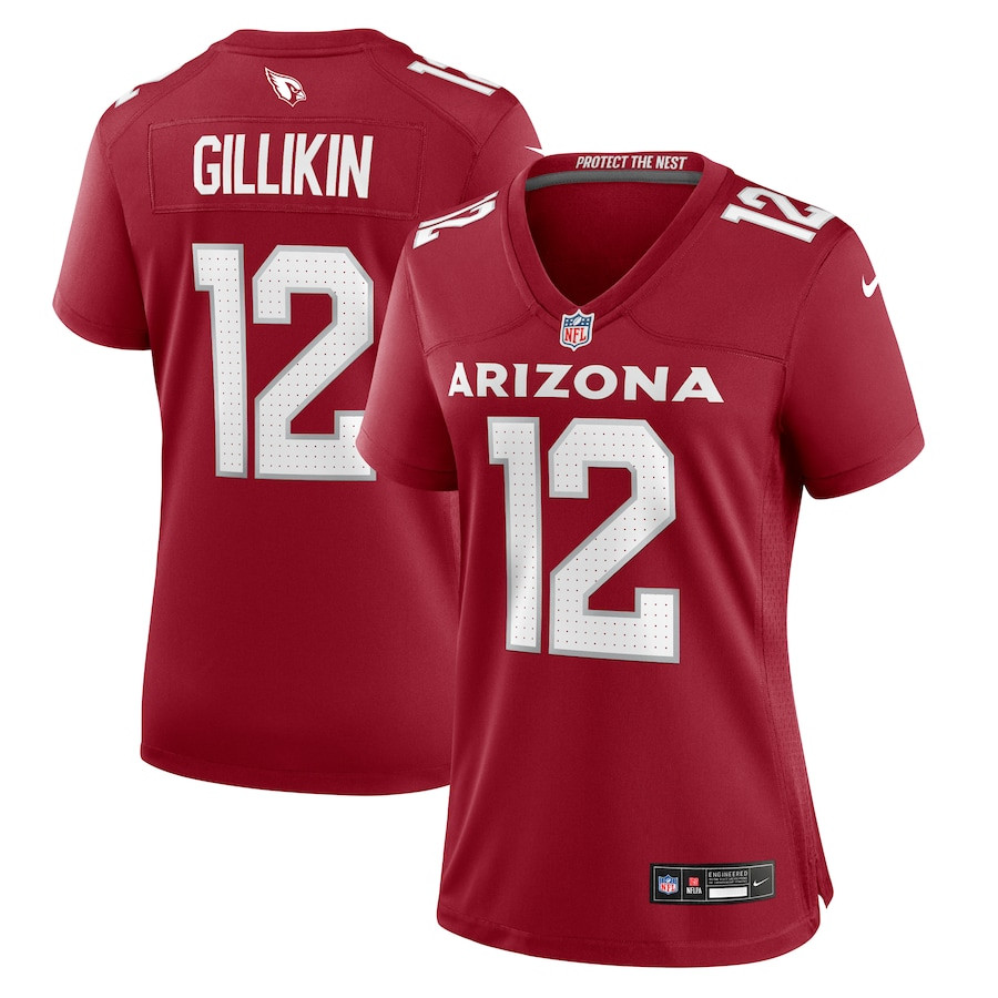 Blake Gillikin 12 Arizona Cardinals Women's Game Jersey - Cardinal JS8201 nicesnker