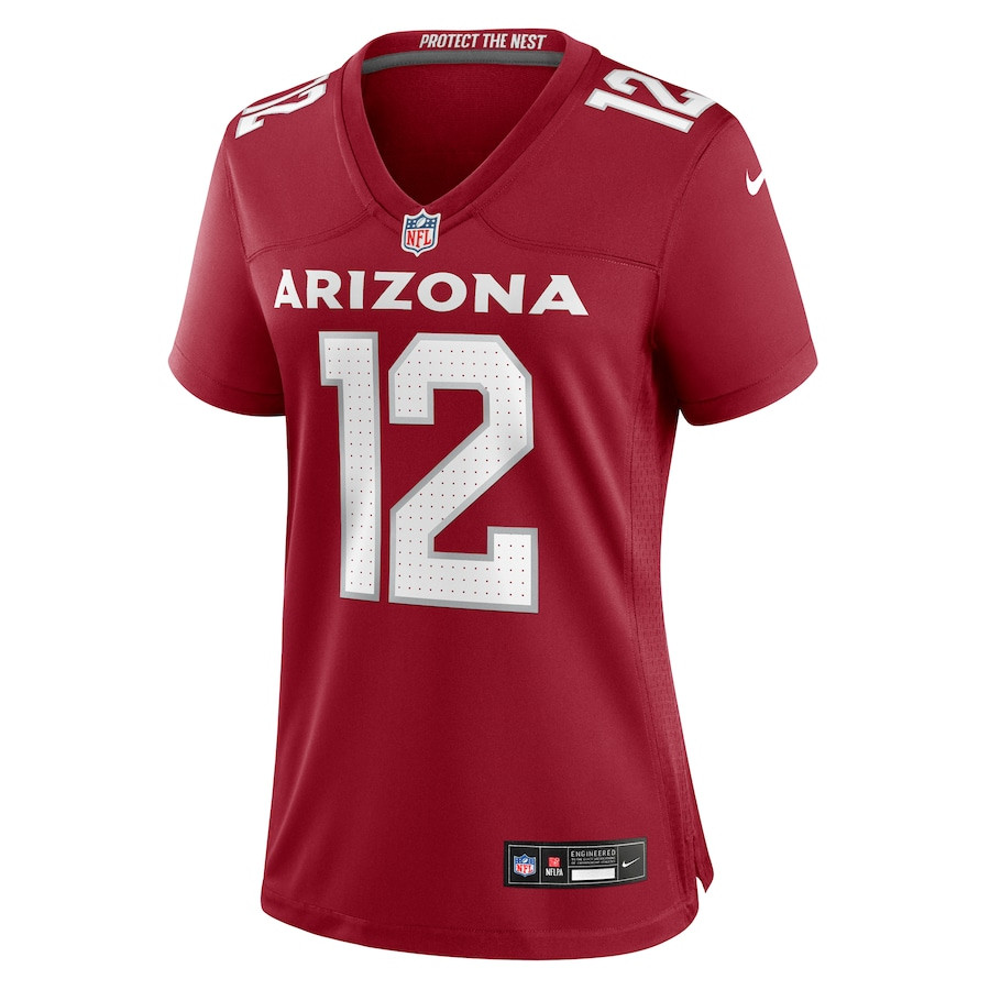 Alternative view of Blake Gillikin 12 Arizona Cardinals Women's Game Jersey - Cardinal JS8201 nicesnker