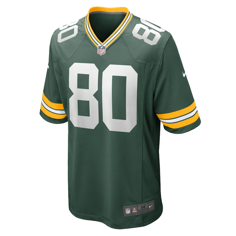 Alternative view of Bo Melton 80 Green Bay Packers Men Home Game Jersey - Green JS8497 nicesnker