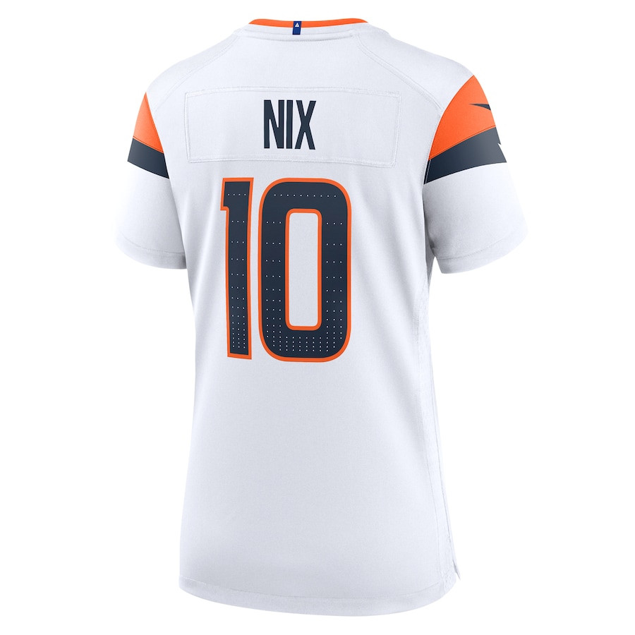 Bo Nix 10 Denver Broncos Women's Game Jersey - White JS8493 nicesnker - Image 3