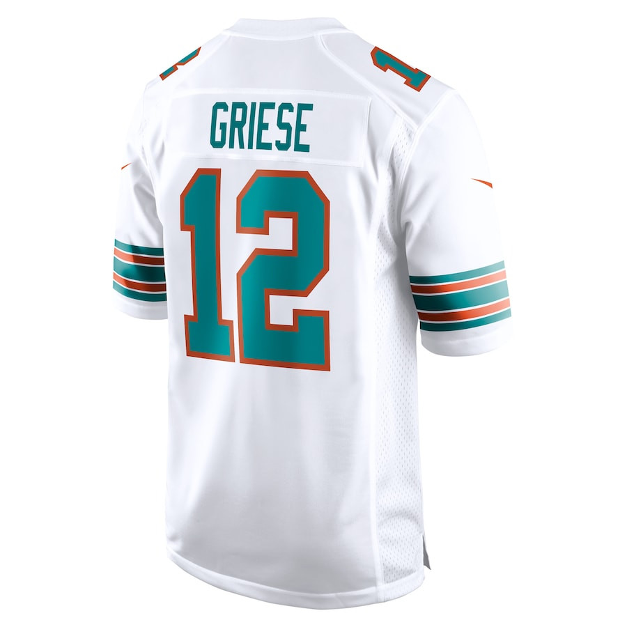 Bob Griese 12 Miami Dolphins Men Retired Jersey - White JS2902 nicesnker - Image 3