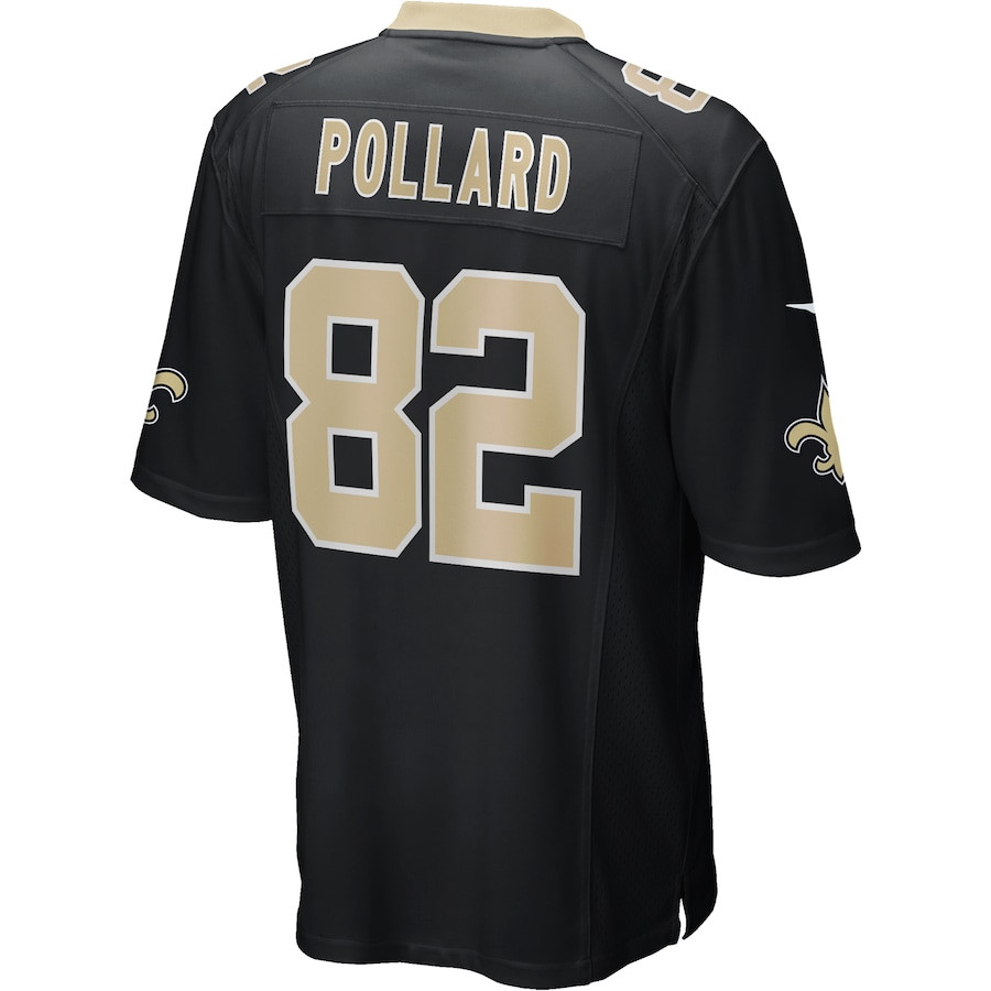 Bob Pollard 82 New Orleans Saints Men Game Retired Jersey - Black JS8748 nicesnker - Image 3