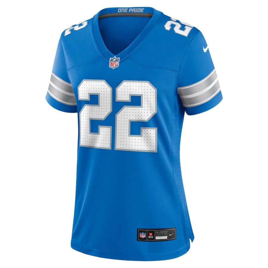 Alternative view of Bobby Layne 22 Detroit Lions Women's Retired Player Game Jersey - Blue JS6884 nicesnker