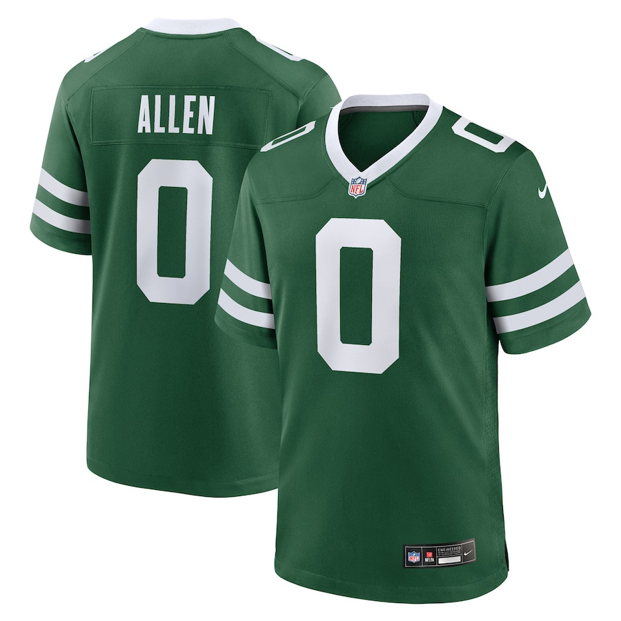 Braelon Allen 0 New York Jets Team Game Men Jersey - Legacy Green JS6530 nicesnker