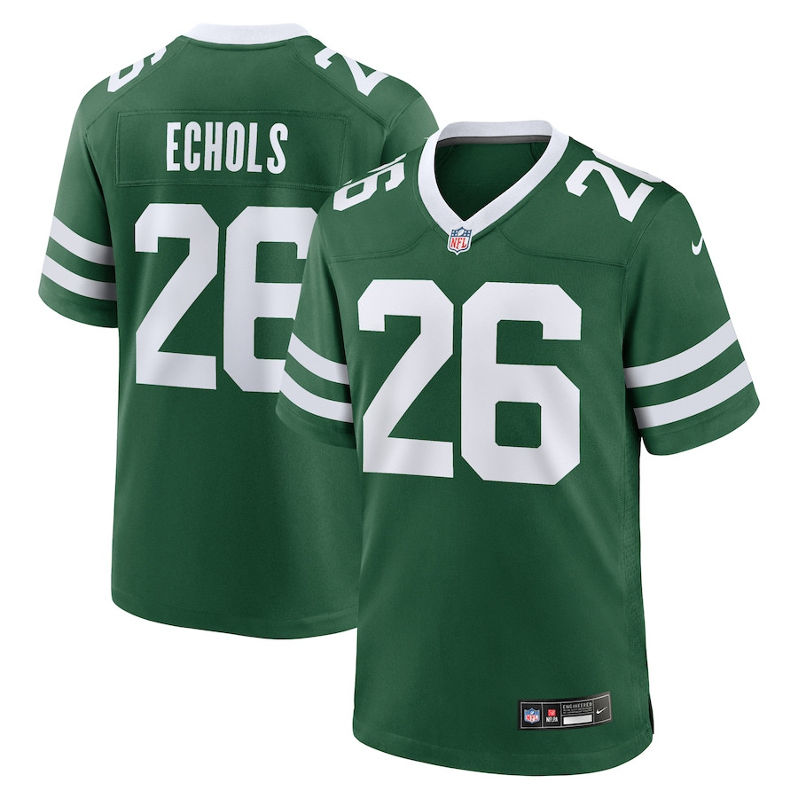 Brandin Echols 26 New York Jets Team Game Men Jersey - Legacy Green JS6518 nicesnker