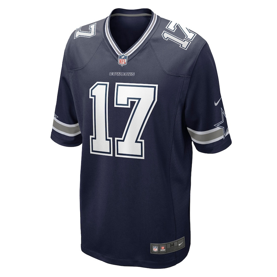 Alternative view of Brandon Aubrey 17 Dallas Cowboys Team Game Men Jersey - Navy JS2250 nicesnker