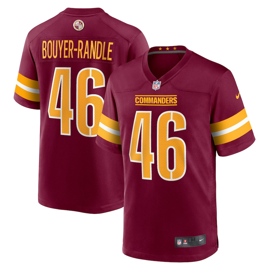 Brandon Bouyer-Randle 46 Washington Commanders Game Men Jersey - Burgundy JS5919 nicesnker