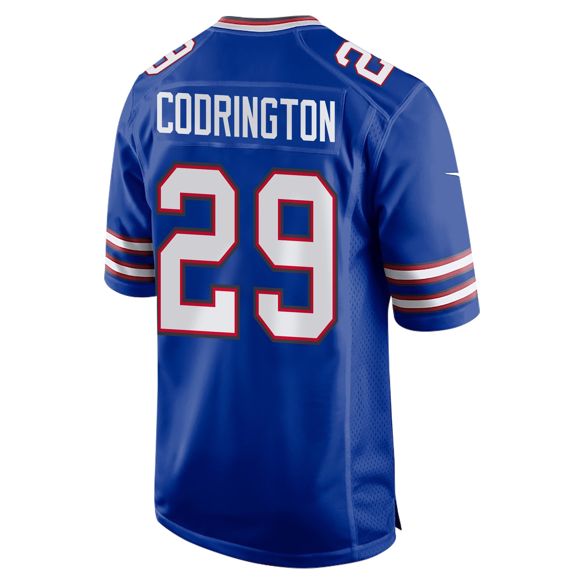 Alternative view of Brandon Codrington 29 Buffalo Bills Super Bowl LIX Champions Patch 'New Orleans - Where Legends Are Made' EMBROIDERED Game Men Jersey - Royal JS3693 nicesnker