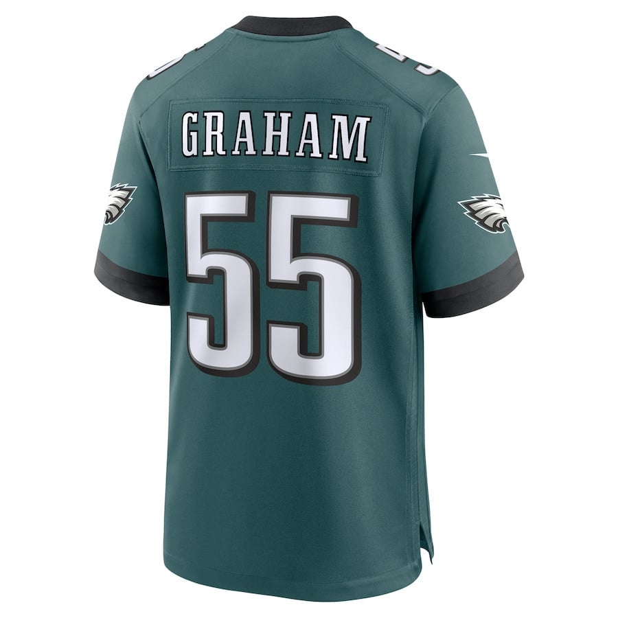 Brandon Graham #55 Philadelphia Eagles Super Bowl LIX Jersey - Men's - Midnight Green JS5860 nicesnker - Image 3