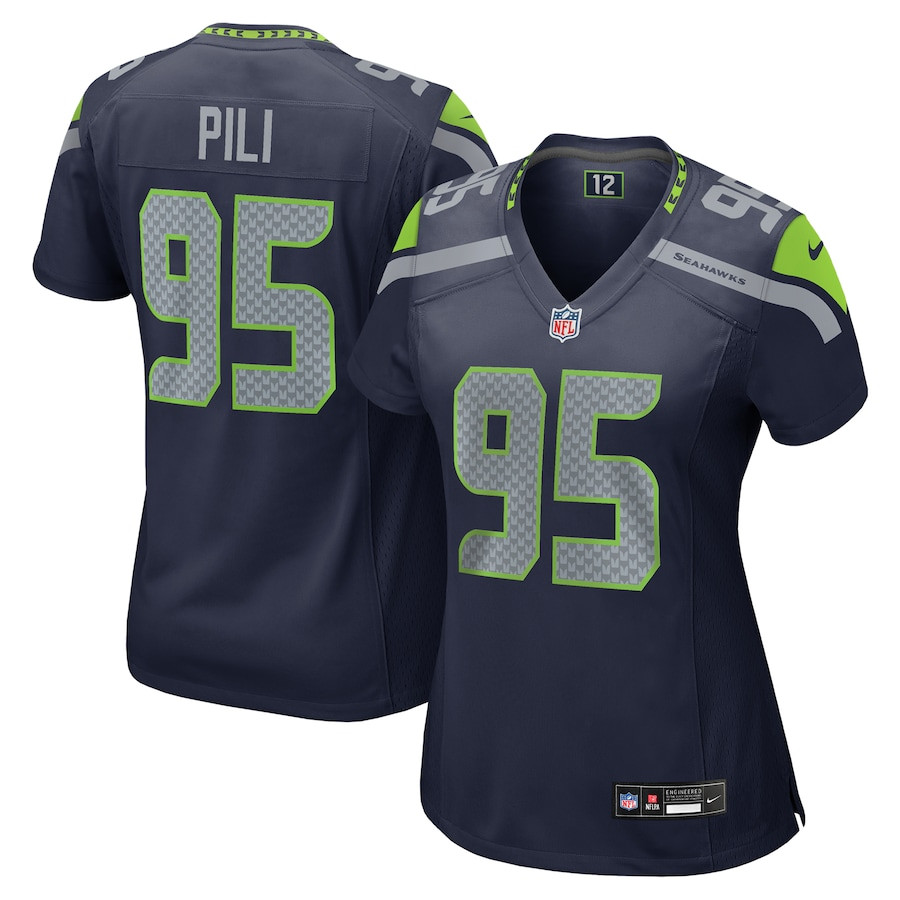 Brandon Pili 95 Seattle Seahawks Women's Game Jersey - College Navy JS3679 nicesnker