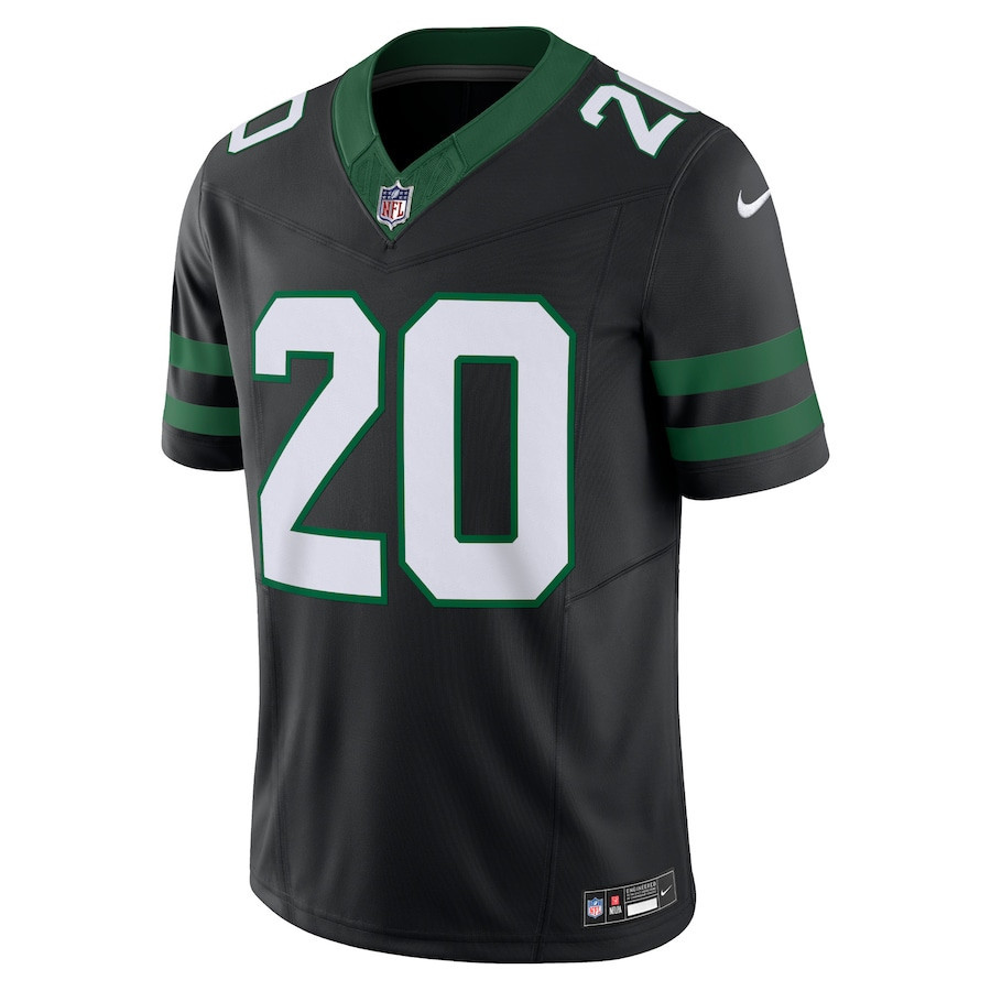 Alternative view of Breece Hall 20 New York Jets Alternate Vapor F.U.S.E. Limited Jersey - Men, Legacy Black JS6214 nicesnker