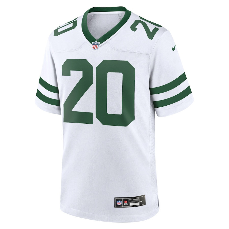 Alternative view of Breece Hall 20 New York Jets Game Jersey - Men, Legacy White JS1443 nicesnker