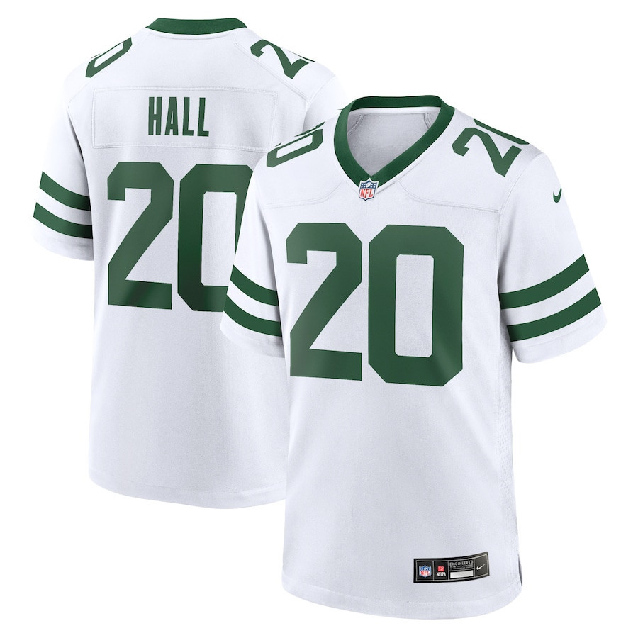 Breece Hall 20 New York Jets Game Jersey - Men, Legacy White JS1443 nicesnker