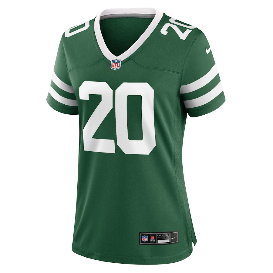 Alternative view of Breece Hall 20 New York Jets Game Jersey - Women, Green JS2232 nicesnker
