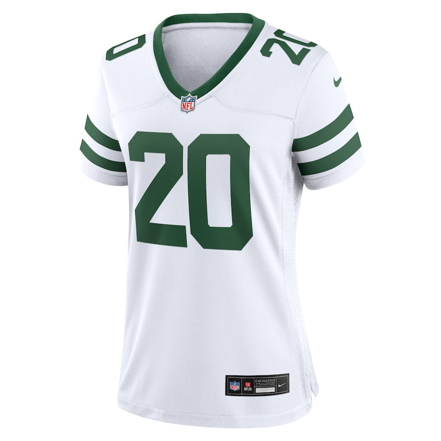 Alternative view of Breece Hall 20 New York Jets Game Jersey - Women, White JS9057 nicesnker