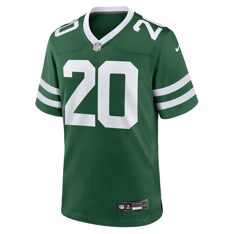 Alternative view of Breece Hall 20 New York Jets Game Men Jersey - Legacy Green JS8832 nicesnker