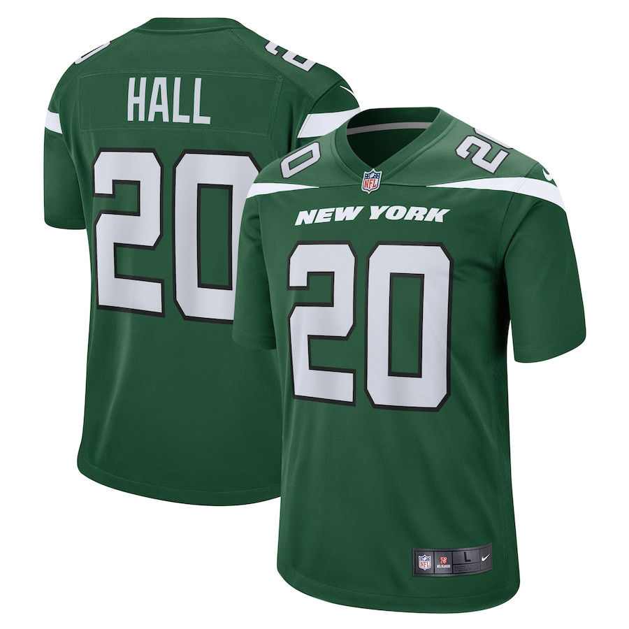 Breece Hall 20 New York Jets Men Game Jersey - Green JS4057 nicesnker
