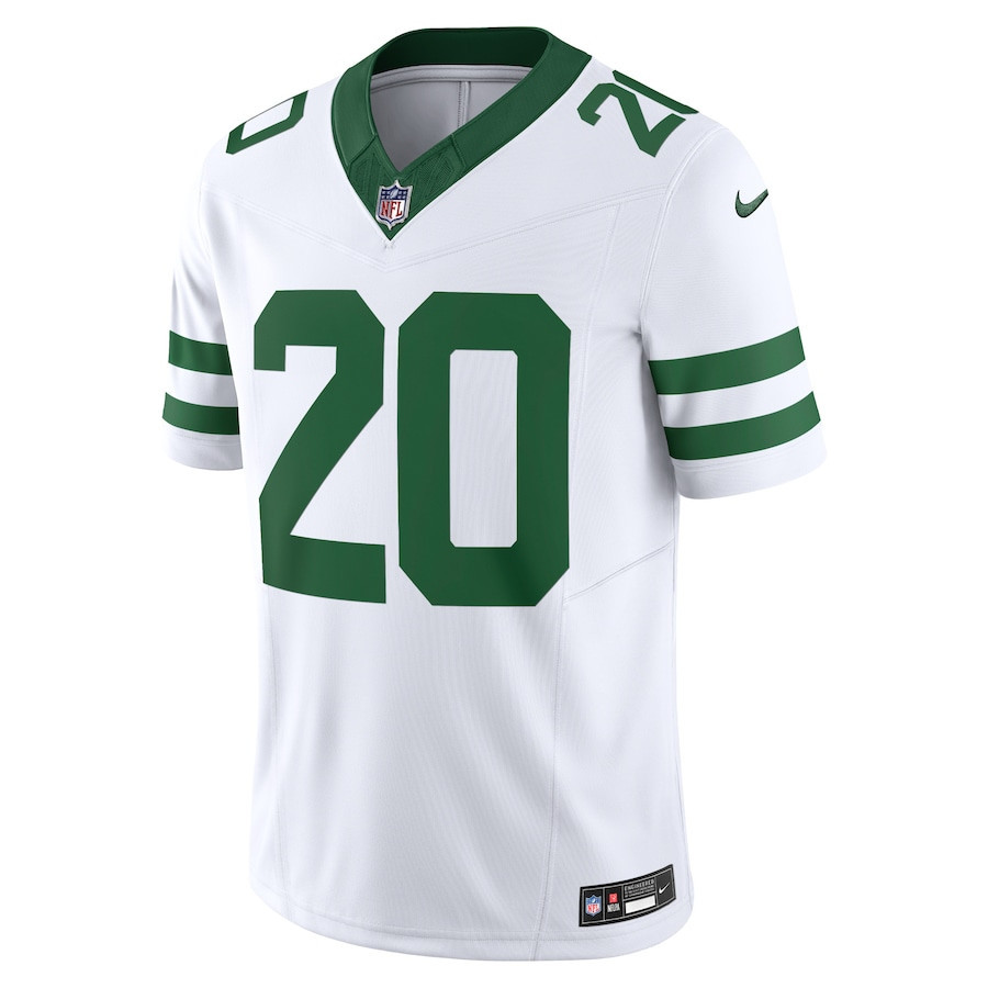 Alternative view of Breece Hall 20 New York Jets Vapor F.U.S.E. Limited Jersey - Men, Legacy White JS1789 nicesnker
