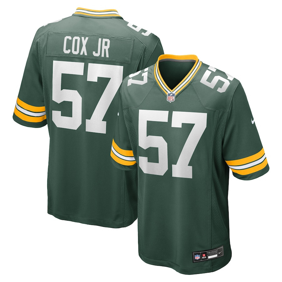 Brenton Cox Jr. 57 Green Bay Packers Game Men Jersey - Green JS6296 nicesnker