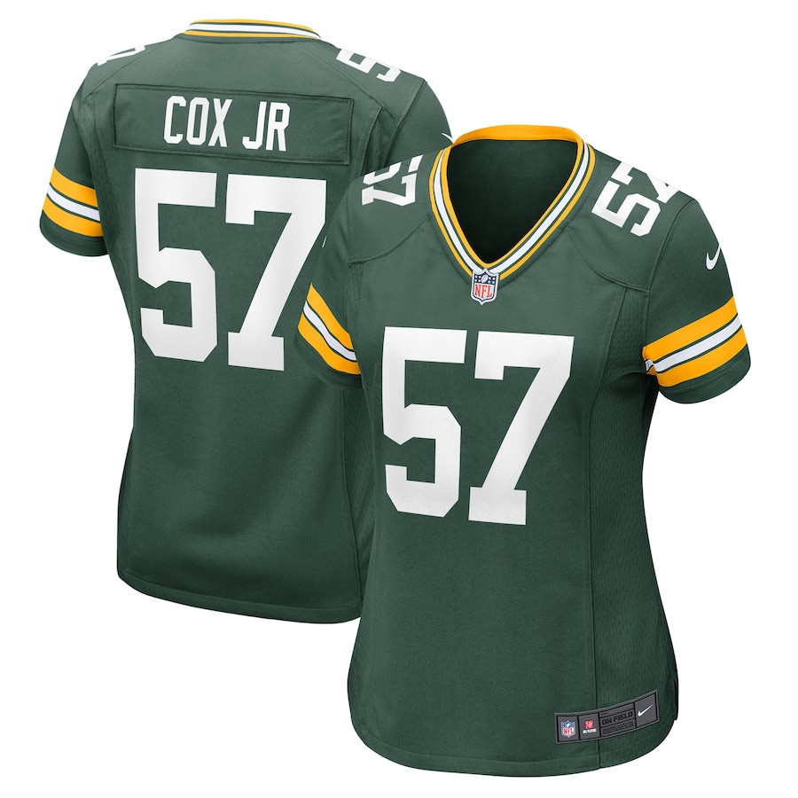 Brenton Cox Jr. 57 Green Bay Packers Women's Game Jersey - Green JS8373 nicesnker