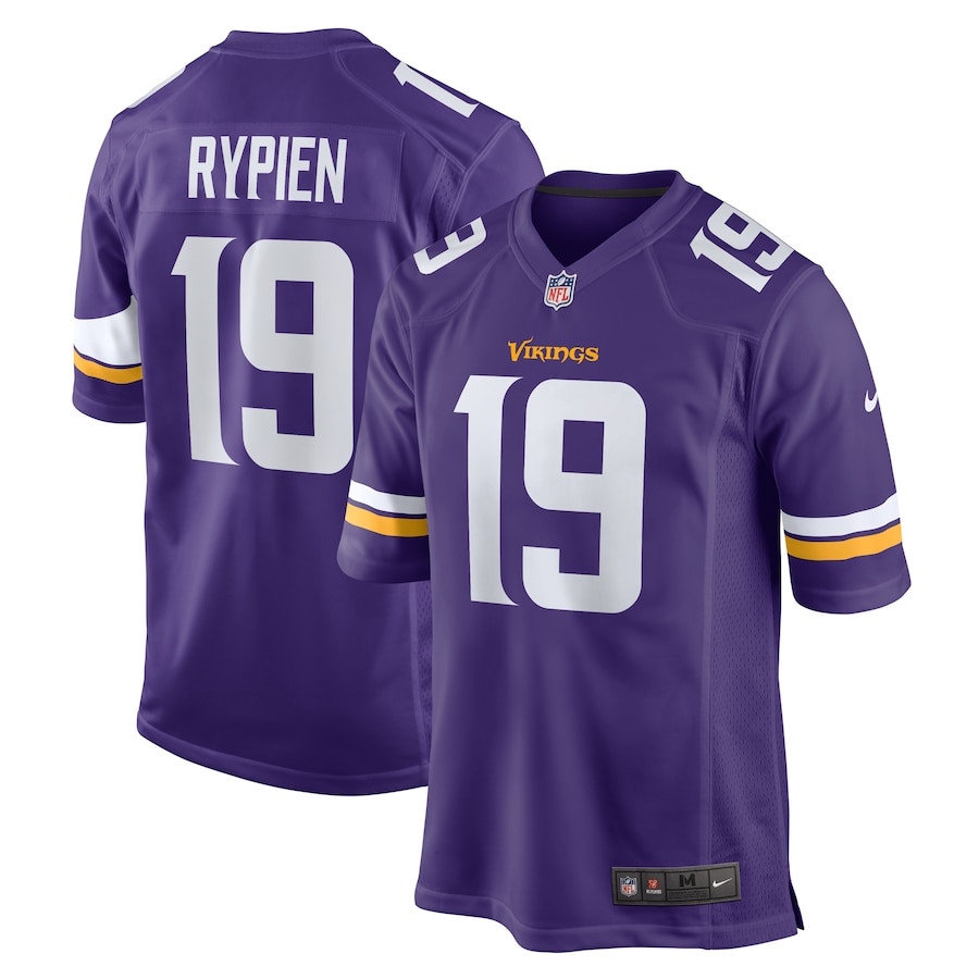 Brett Rypien 19 Minnesota Vikings Game Men Jersey - Purple JS5459 nicesnker