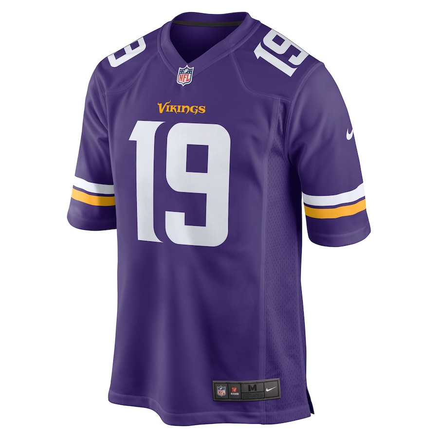 Alternative view of Brett Rypien 19 Minnesota Vikings Game Men Jersey - Purple JS5459 nicesnker