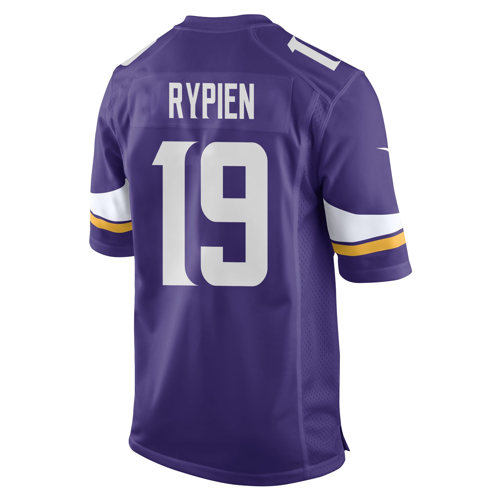 Alternative view of Brett Rypien 19 Minnesota Vikings Super Bowl LIX New Orleans Patch Game Men Jersey - Purple JS9760 nicesnker