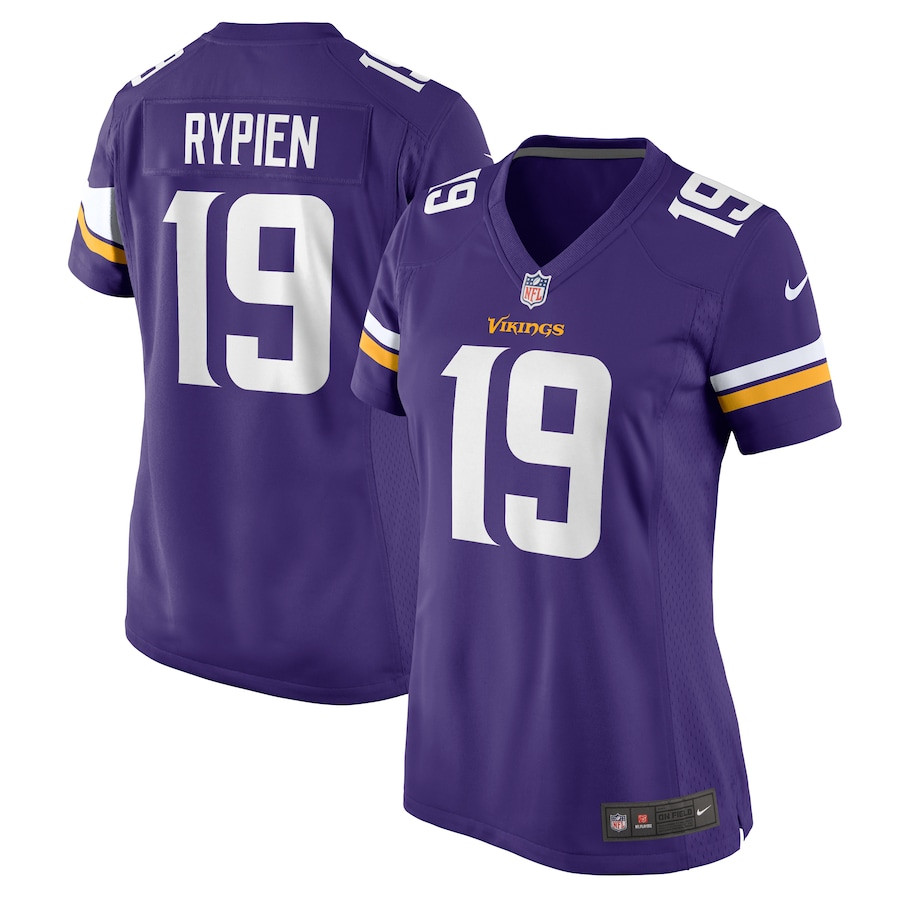 Brett Rypien 19 Minnesota Vikings Women's Game Jersey - Purple JS7715 nicesnker