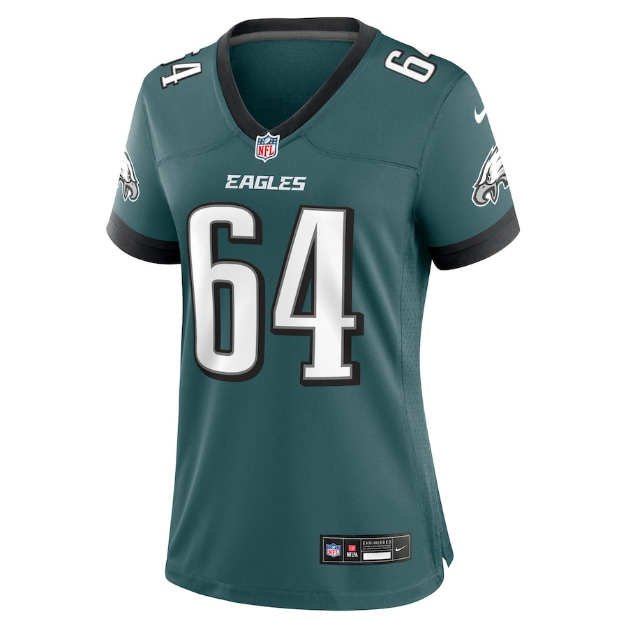 Alternative view of Brett Toth 64 Philadelphia Eagles Women Game Jersey - Midnight Green JS3513 nicesnker